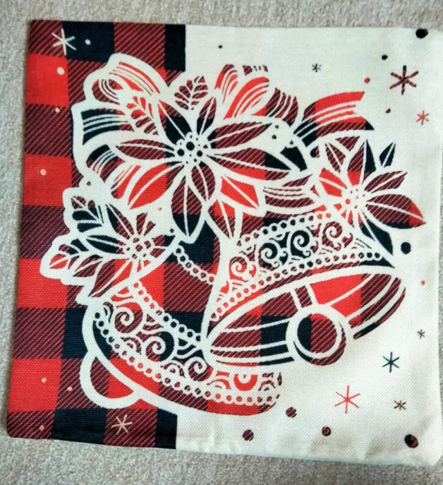 4pzs. Fundas para Almofadas 40x40cm Motivos Natalinos