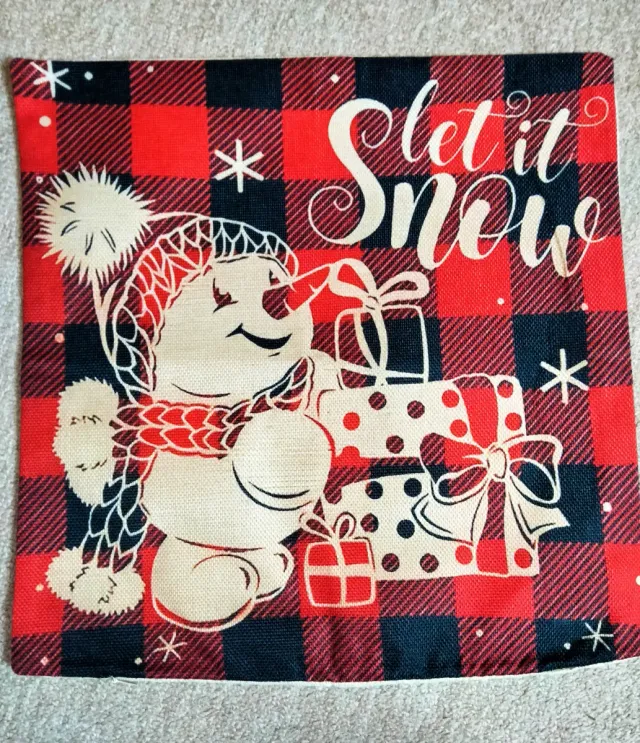 4pzs. Fundas para Almofadas 40x40cm Motivos Natalinos