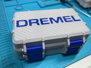 Caja Dremel gris y azul