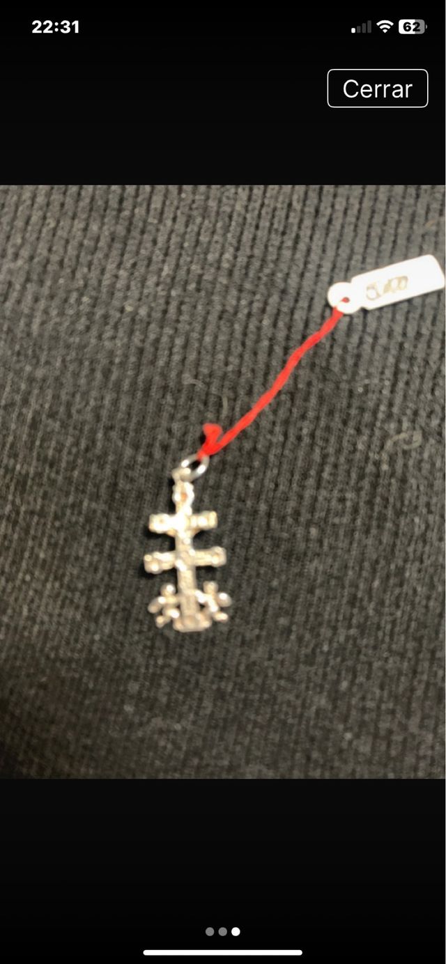 Cruz de Caravaca de plata