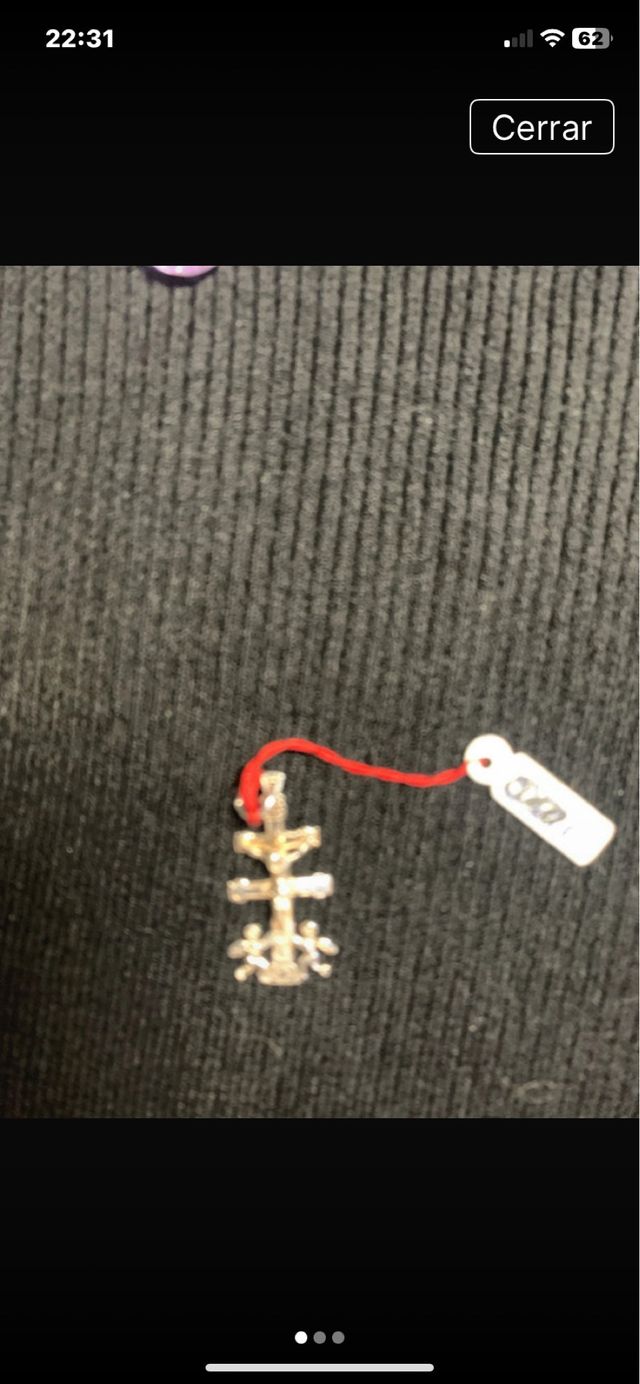 Cruz de Caravaca de plata