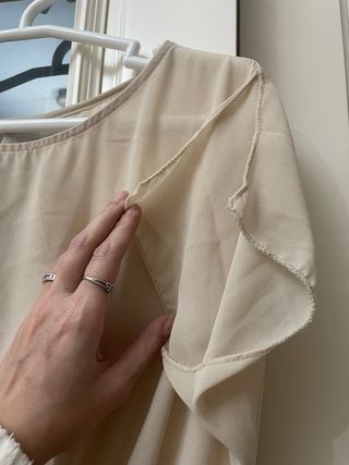 Vestido beige fluido talla M sin estrenar