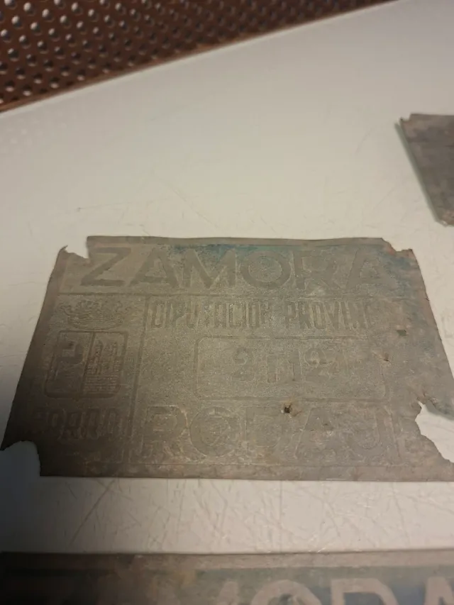 Lote 5 Placas Antiguas Carruaje