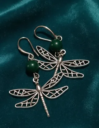 Pendientes Libélula con Aventurina