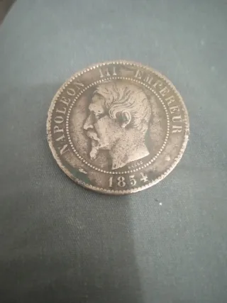 Moneda Napoleón III Emperador 1854