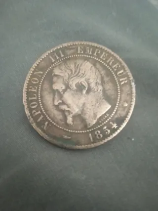 Moneda Napoleón III Emperador 1854