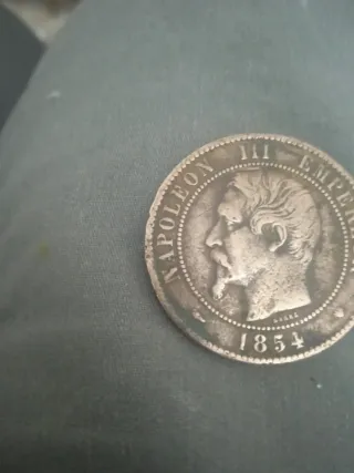 Moneda Napoleón III Emperador 1854