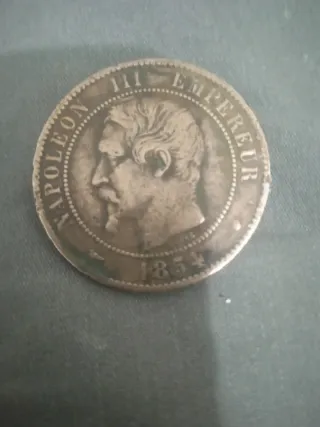Moneda Napoleón III Emperador 1854