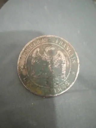 Moneda Napoleón III Emperador 1854
