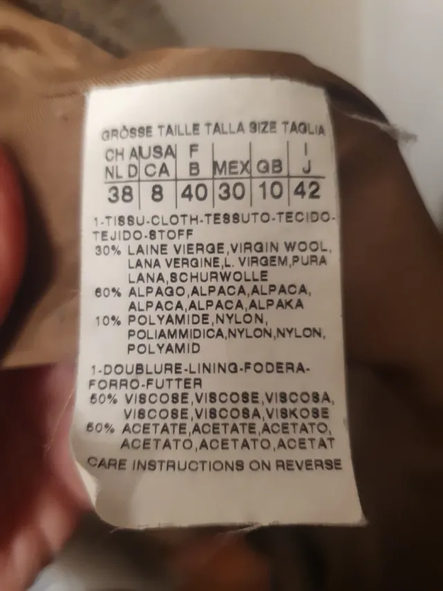 Cappotto Marella vintage marrone