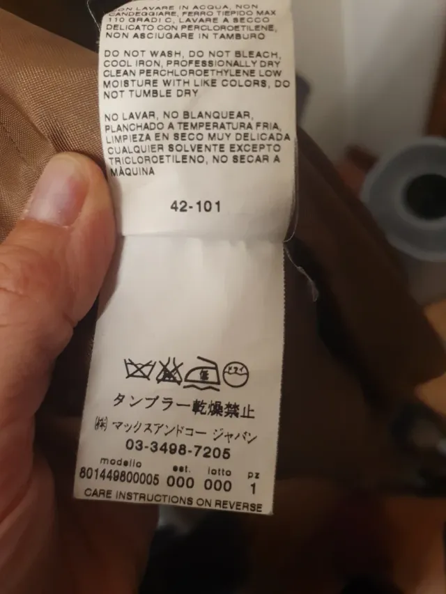 Cappotto Marella vintage marrone