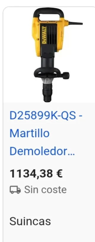 Martillo Demoledor Dewalt Nuevo 550€