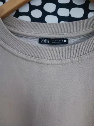 Sudadera Zara Beige Talla M