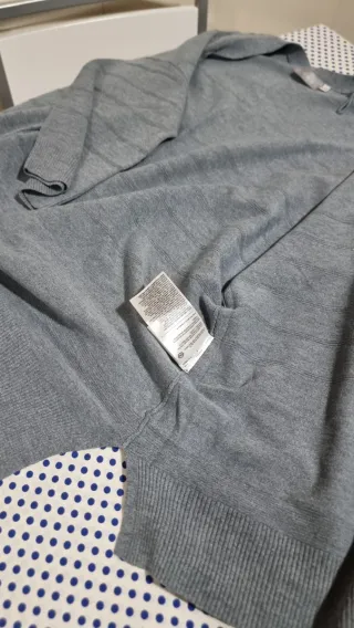 Rebeca larga gris mujer Talla L