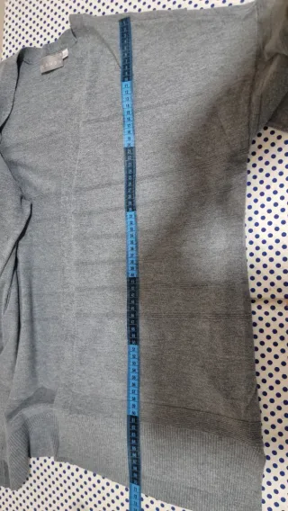 Rebeca larga gris mujer Talla L