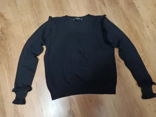 Jersey Mango Negro Talla M Volantes