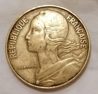 Moneta 20 Centesimi 1964 Francia