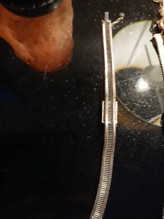 Bracciale Argento Vintage con Pietre Verdi