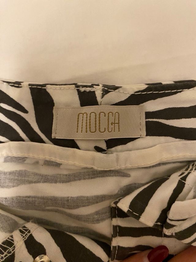 Falda corta estampado cebra