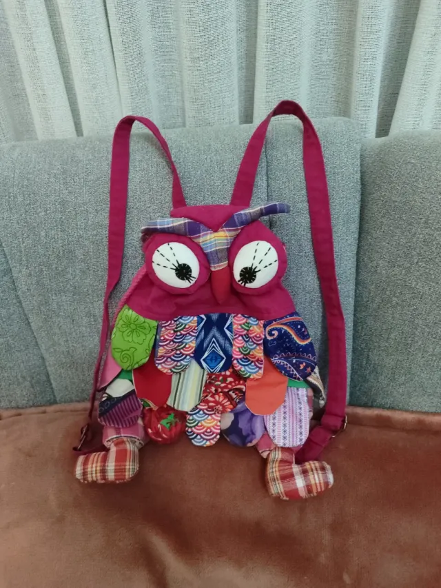 Mochila infantil tela búho