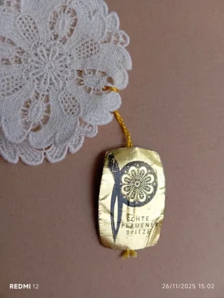 Pizzo rotondo beige hobby cucito