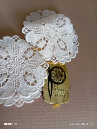 Pizzo rotondo beige hobby cucito