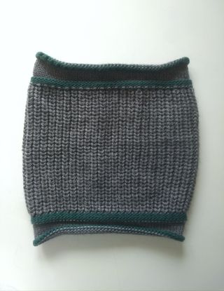 Bufanda Braga Punto Gris NUEVA