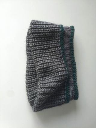 Bufanda Braga Punto Gris NUEVA