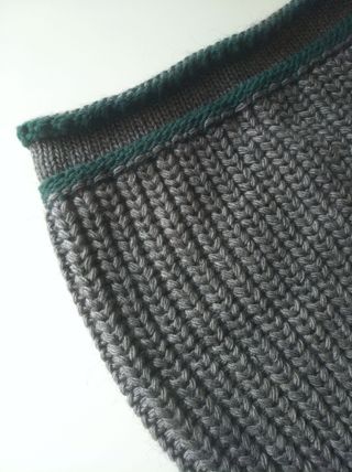 Bufanda Braga Punto Gris NUEVA