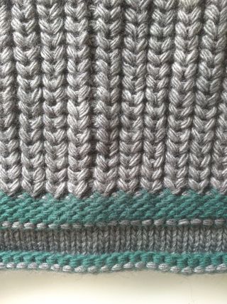 Bufanda Braga Punto Gris NUEVA