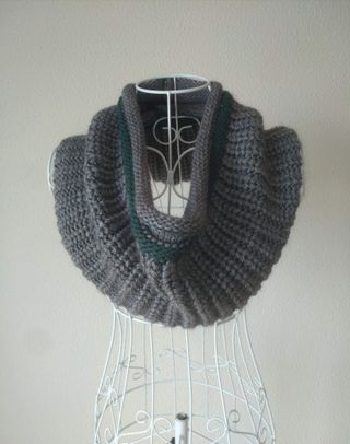 Bufanda Braga Punto Gris NUEVA