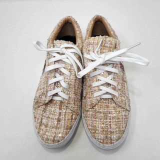 Zapatillas Zara Tweed Beige Lentejuelas