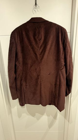 Americana de terciopelo marrón