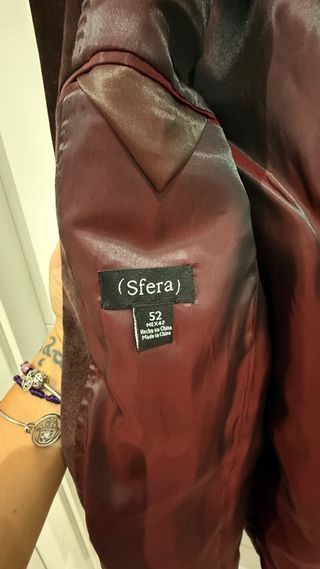 Americana de terciopelo marrón