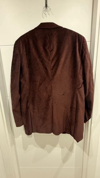 Americana de terciopelo marrón