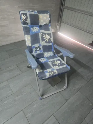 Hamaca plegable tela y metal desenfundables