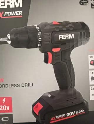 Taladro Ferm 20V AX POWER Nuevo 50€