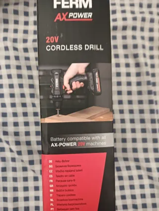 Taladro Ferm 20V AX POWER Nuevo 50€