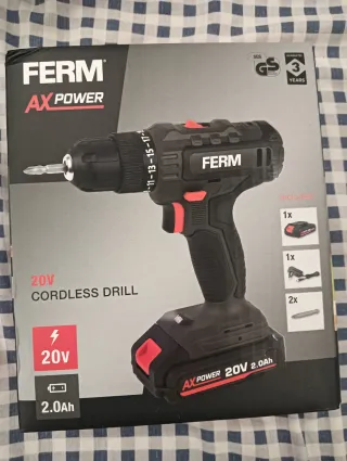 Taladro Ferm 20V AX POWER Nuevo 50€