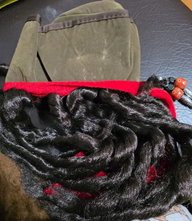 Peluca Pirata Boland Negra y Roja