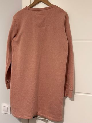 Jersey vestido rosa con mensaje