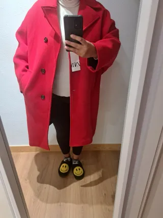 Abrigo lana Zara XXL
