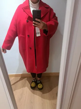 Abrigo lana Zara XXL