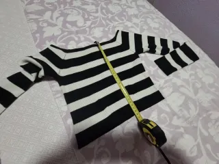 Top rayas manga larga