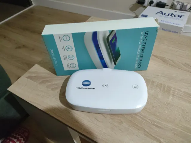 Caja Esterilizadora UV con Cargador Inalámbrico