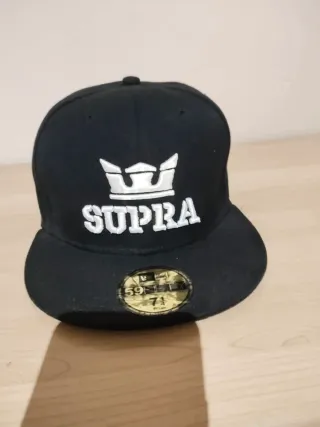 Gorra New Era Supra Negra Talla 7 1/4