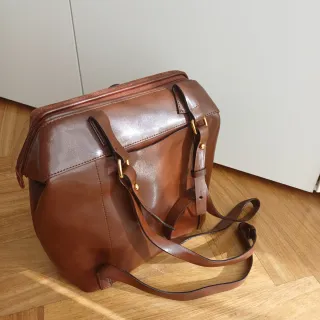 Zaino in pelle Luana marrone