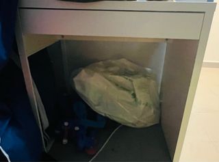 Scrivania IKEA Bianca e Blu