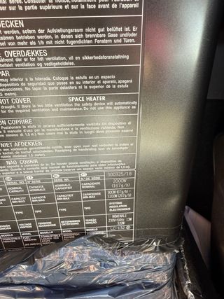 Estufa Parafina zebro LC-132