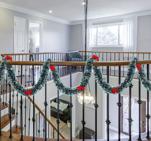 Lote 3 guirlandas pretas natalinas (6 m total)